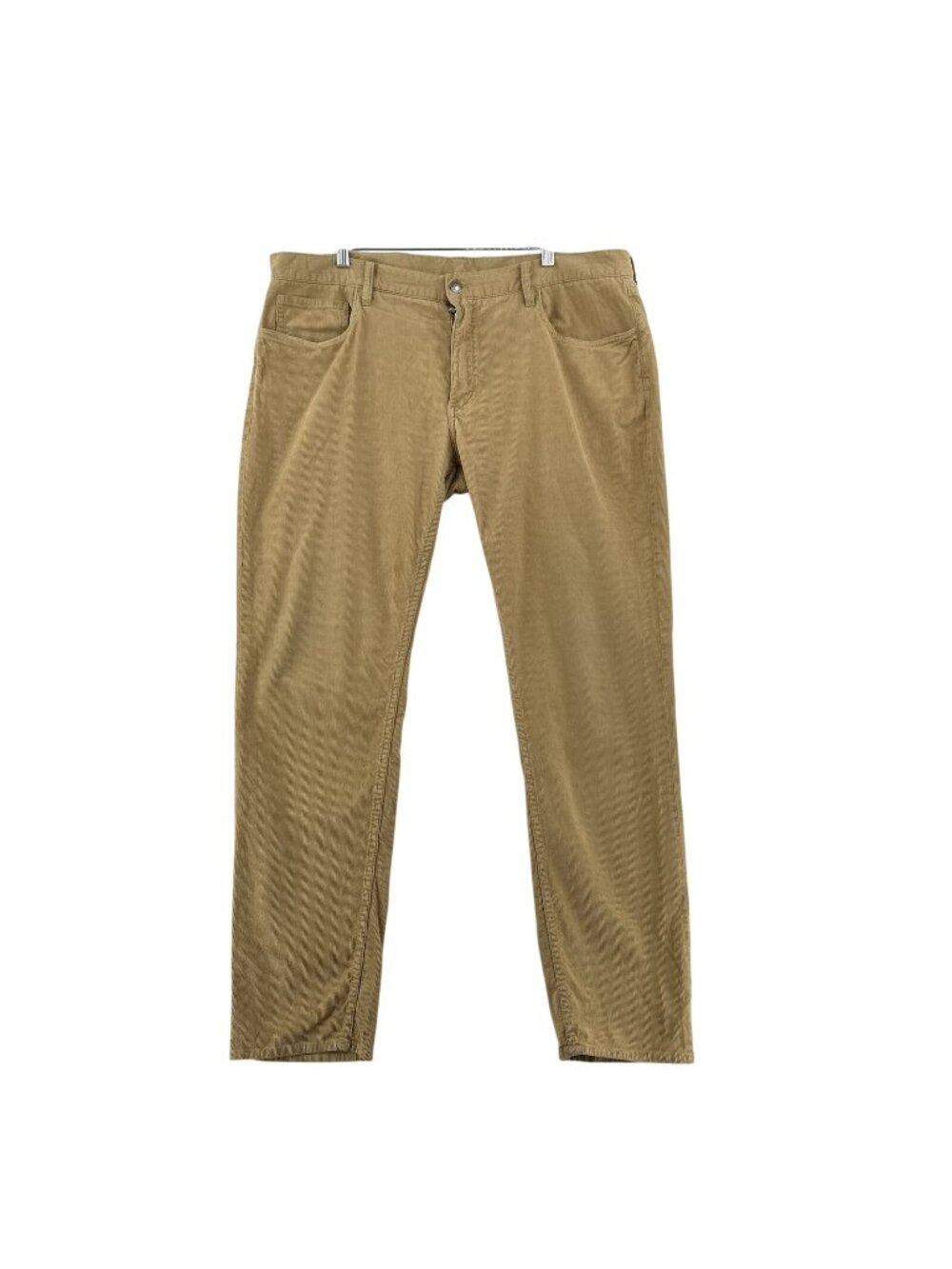 Brooks Brothers Red Fleece Corduroy Pants Men's 40x32 Tan Straight Leg 5-Pocket